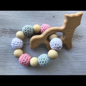 Organic Wooden teething bracelet